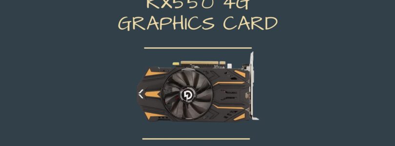 SAPLOS Radeon RX 550 Graphics Card with 4GB GDDR5, DisplayPort, HDMI, and DVI Ports