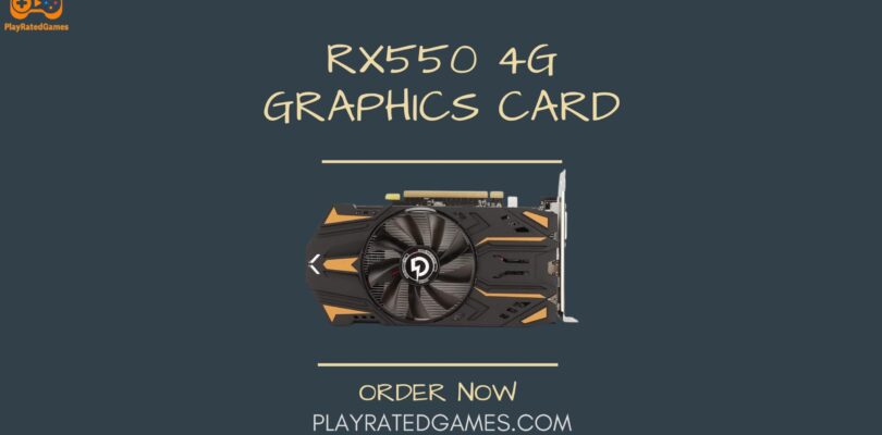 SAPLOS Radeon RX 550 Graphics Card with 4GB GDDR5, DisplayPort, HDMI, and DVI Ports
