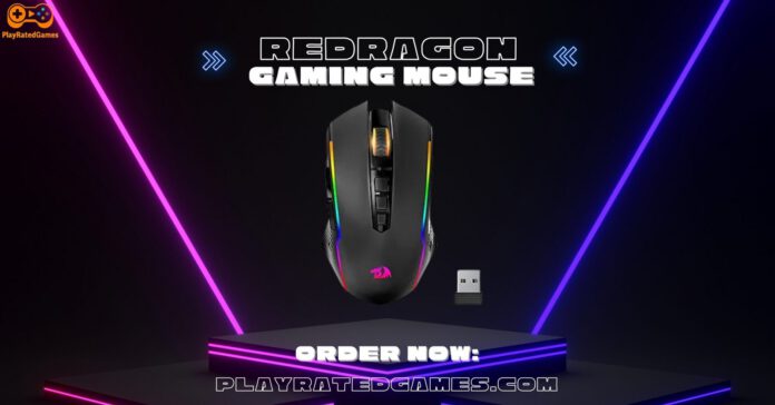 Redragon M602 RGB Gaming Mouse with ergonomic design and customizable buttons