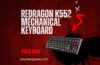 Redragon K552 Compact Mechanical Gaming Keyboard with RGB backlighting and red switches in black