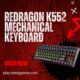 Redragon K552 Compact Mechanical Gaming Keyboard with RGB backlighting and red switches in black