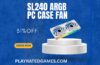 SL120 ARGB PC Case Fan with Infinity Mirror Design and Digital RPM Display