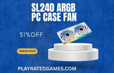SL120 ARGB PC Case Fan with Infinity Mirror Design and Digital RPM Display