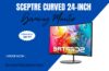 Sceptre 24-inch Curved Gaming Monitor with 1080p Display and Built-in Speakers