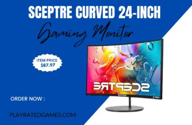 Sceptre 24-inch Curved Gaming Monitor with 1080p Display and Built-in Speakers