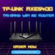 TP-Link AXE5400 Tri-Band WiFi 6E Router Archer AXE75 black wireless router with antennas