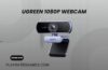 UGREEN Full HD 1080P Webcam with Dual Noise-Canceling Microphones and Privacy Cover