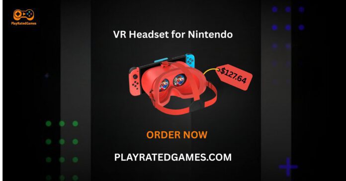 White TIMETOP VR Headset for Nintendo Switch and OLED model with adjustable HD lenses and head strap