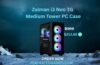 Zalman i3 NEO ATX Mid Tower Gaming PC Case with RGB fans and tempered glass panel