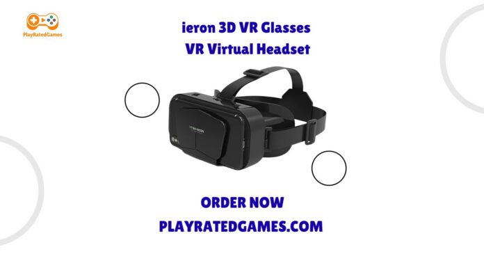 Aribest 3D VR Headset with controller, black, compatible with iPhone and Android smartphones from 4.5 to 6.7 inches