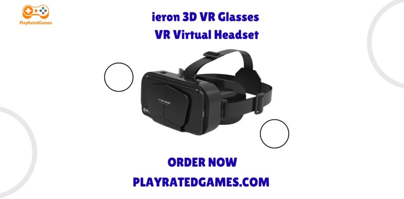 Aribest 3D VR Headset with controller, black, compatible with iPhone and Android smartphones from 4.5 to 6.7 inches