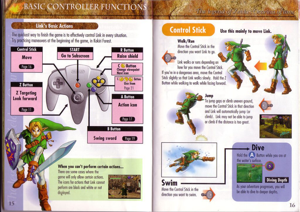 ocarina of time instruction manual