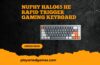 NuPhy Halo65 HE Rapid Trigger Gaming Keyboard with RGB lighting and magnetic switches in grey