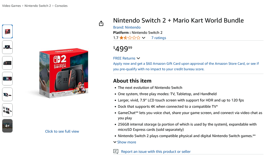 Prime Day Switch 2 not happening