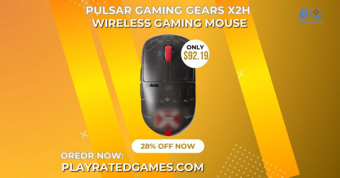 Pulsar X2H Mini Super Clear Wireless Gaming Mouse – 52g, 26K DPI, PAW3395 Sensor Pulsar X2H Mini Super Clear Edition Wireless Gaming Mouse in Clear Black, ultra-lightweight 52g with ergonomic symmetrical shape