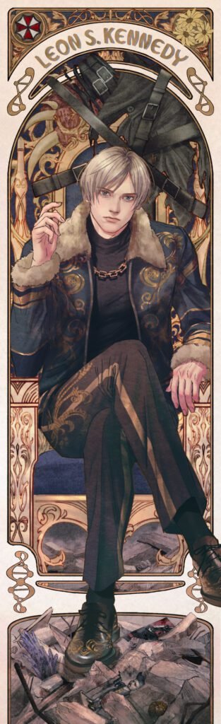 Resident Evil Requiem: Commemorative art card (Leon)