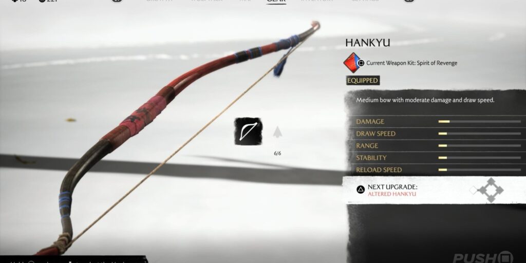 Ghost of Yotei Hankyu weapon
