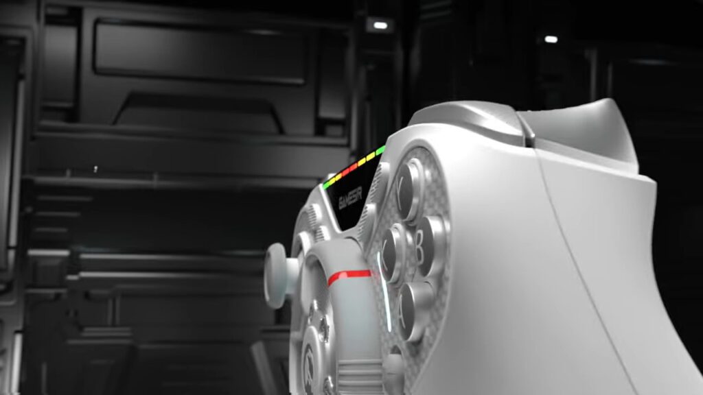 This GameSir controller has a steering wheel on it because why not