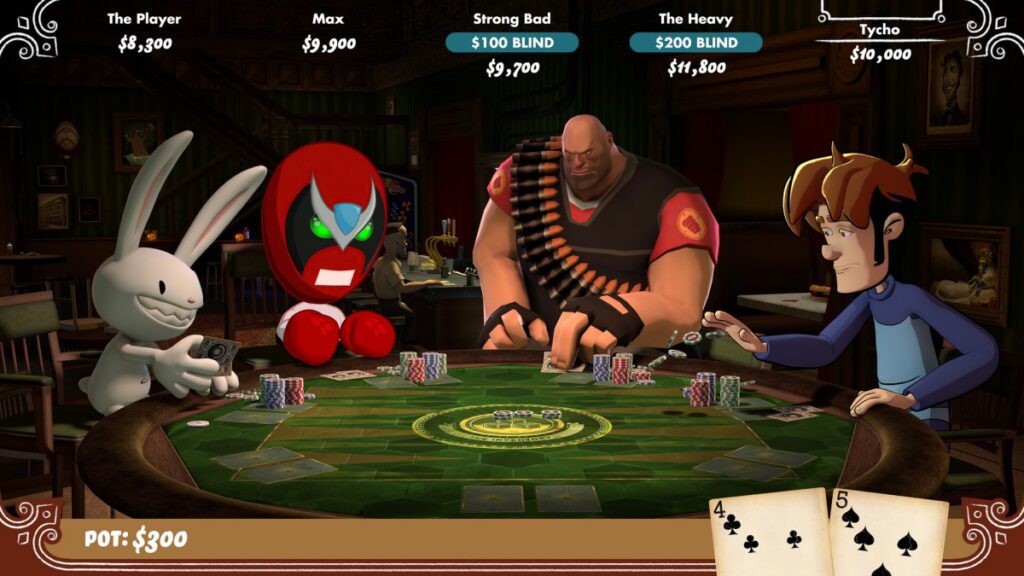Poker Night at the Inventory Characters