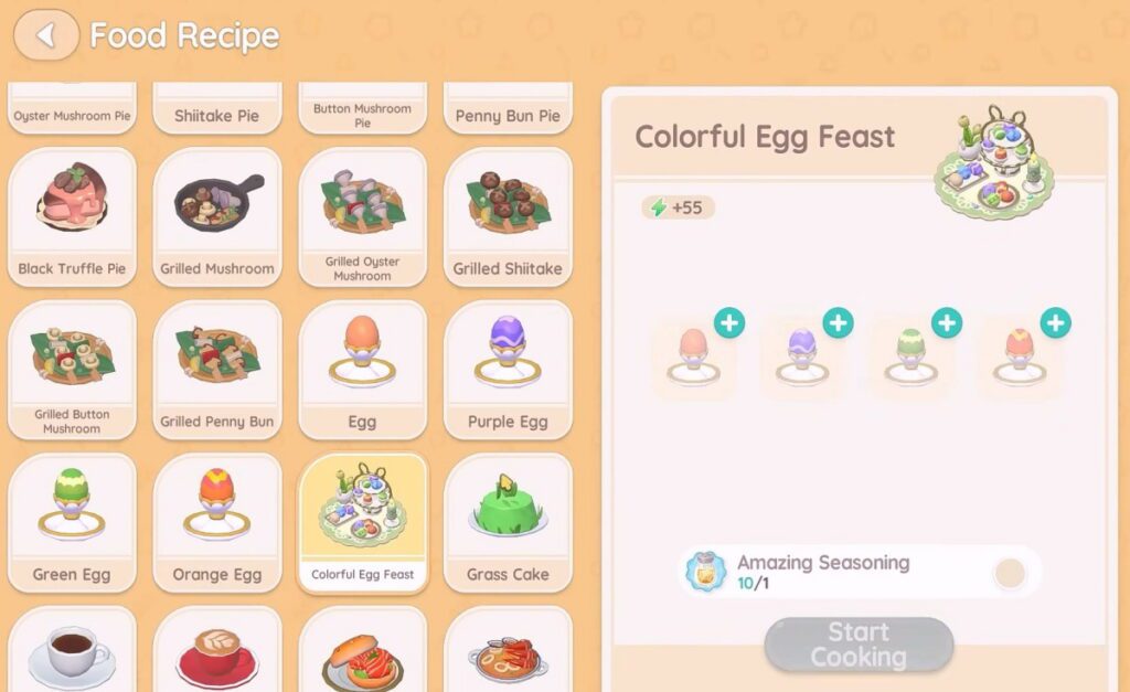 Heartopia Revival Hymn Easter Egg Recipes