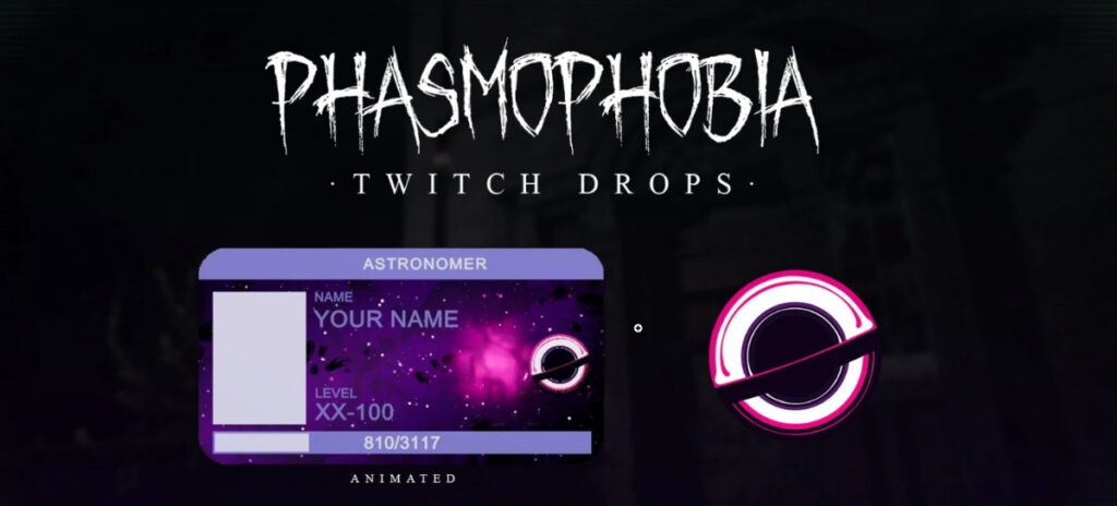 Phasmophobia Astronomer ID Card and Badge