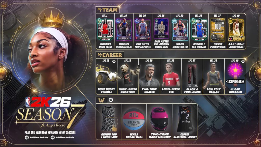 NBA 2K26 Season 7: All New Content, Cards, and Pass Rewards